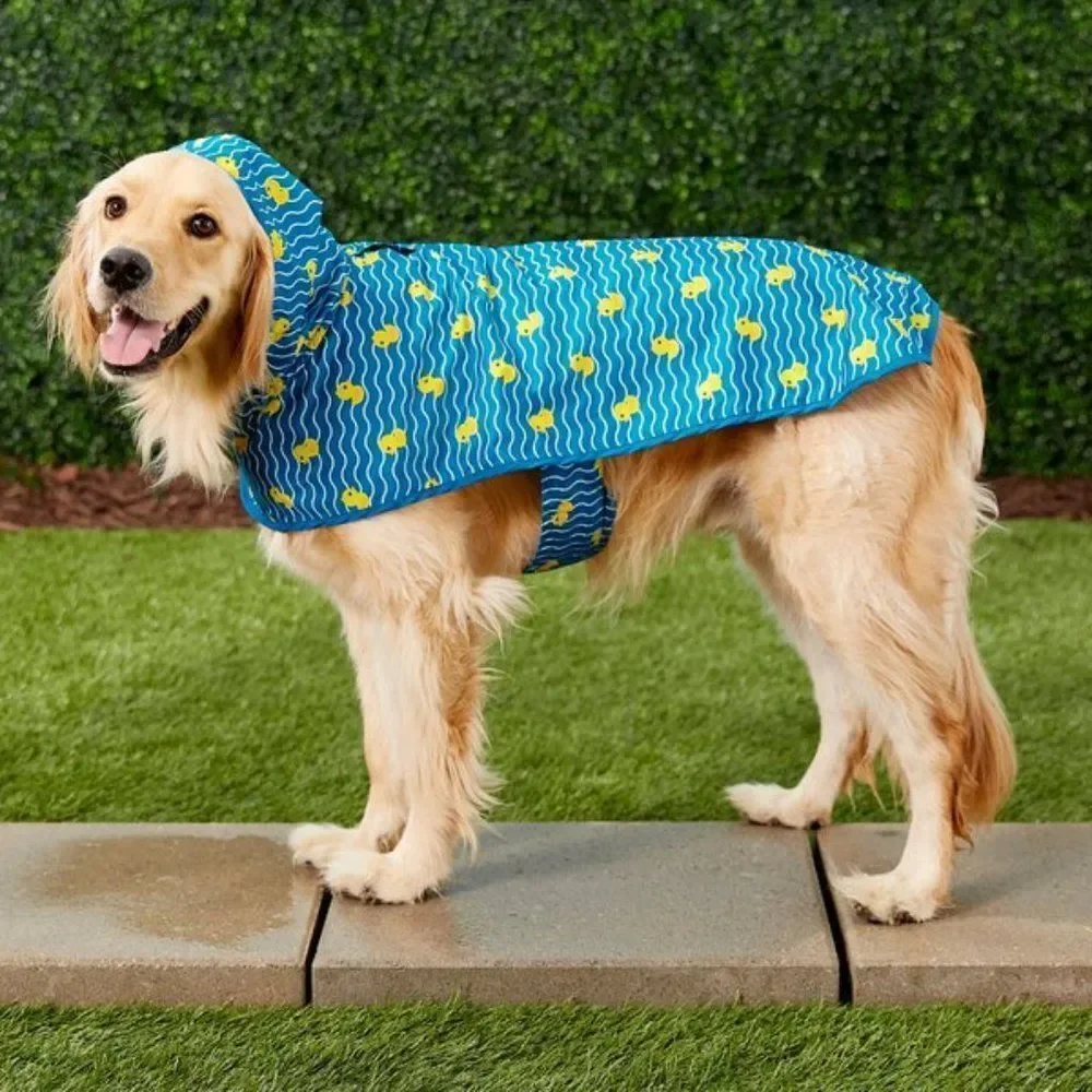 Dog Raincoat Waterproof Clothes Pet Jacket Coat Vest‎ Rubber Ducky